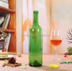 500ml Transparent Amber Brown Red Wine Glass Bottle With Cork Custom Make