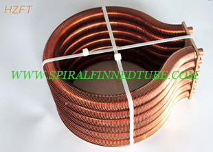 Extruded Copper / Cupronickel Fin Coil Heat Exchanger for Water Heater Boilers