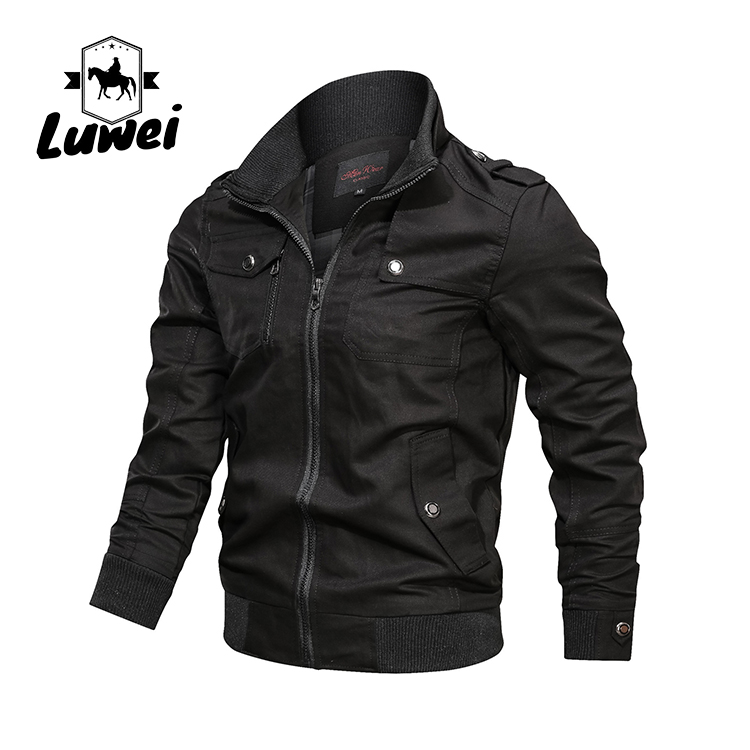 Custom Collar Chaqueta Moto Trench Cagoul Utility Manteau Zipper Male Outerwear Windbreaker Jackets Coats
