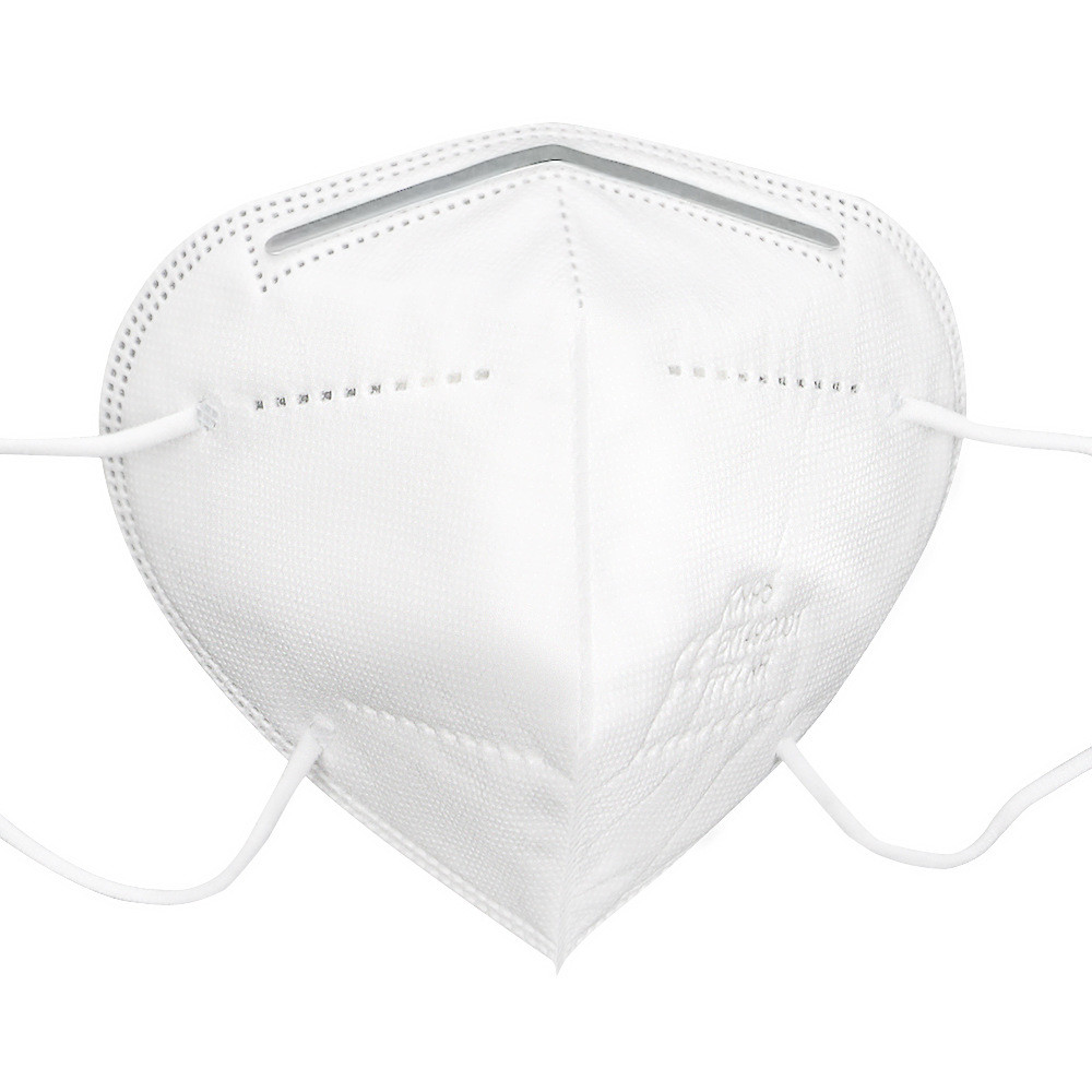 White KN95 Disposable Pollution Mask , FFP2 Face Mask 10.5x15.5cm Size