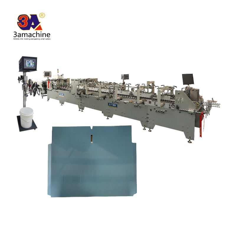 MAXIMUM PAPER WIDTH 2 1050mm 3A Paper Pasting Machinery 6 Corner Box Folder Gluer Machine