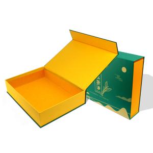 Wholesale Green Magnetic Gift Packaging Box Made For Tea Products With Custom Design Near Me from china suppliers
