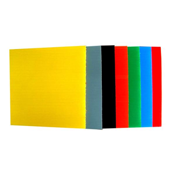 Polypropylene Corflute Sheet Corrugated Plastic Board Customized Lightweight