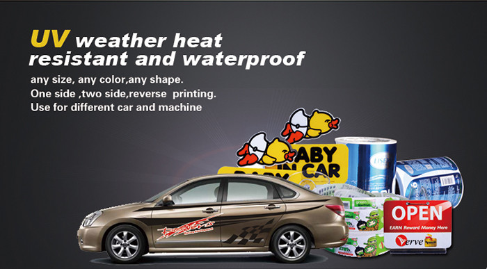 Custom printed no adhesive PVC static cling sticker for window advertising