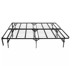Wholesale Foldable Steel Bed Frame for Comfortable Bedroom Furniture in Employee Apartment from china suppliers