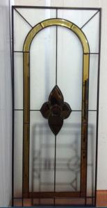 Wholesale decorative glass of patina caming in french door from china suppliers