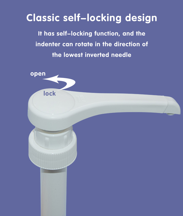28-400 Closure Narrow Head Syrup Pump Dispenser 5ml 8ml 10ml dosage Food grade Plastic Sauce Pump
