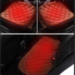 Fleece Chair Cover Heated Seat Cushion Graphene Film Washable For Car