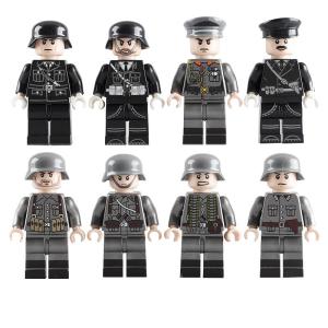 Wholesale Children gifts WW2 military mini figures German ranker eight officers soldiers building blocks from china suppliers