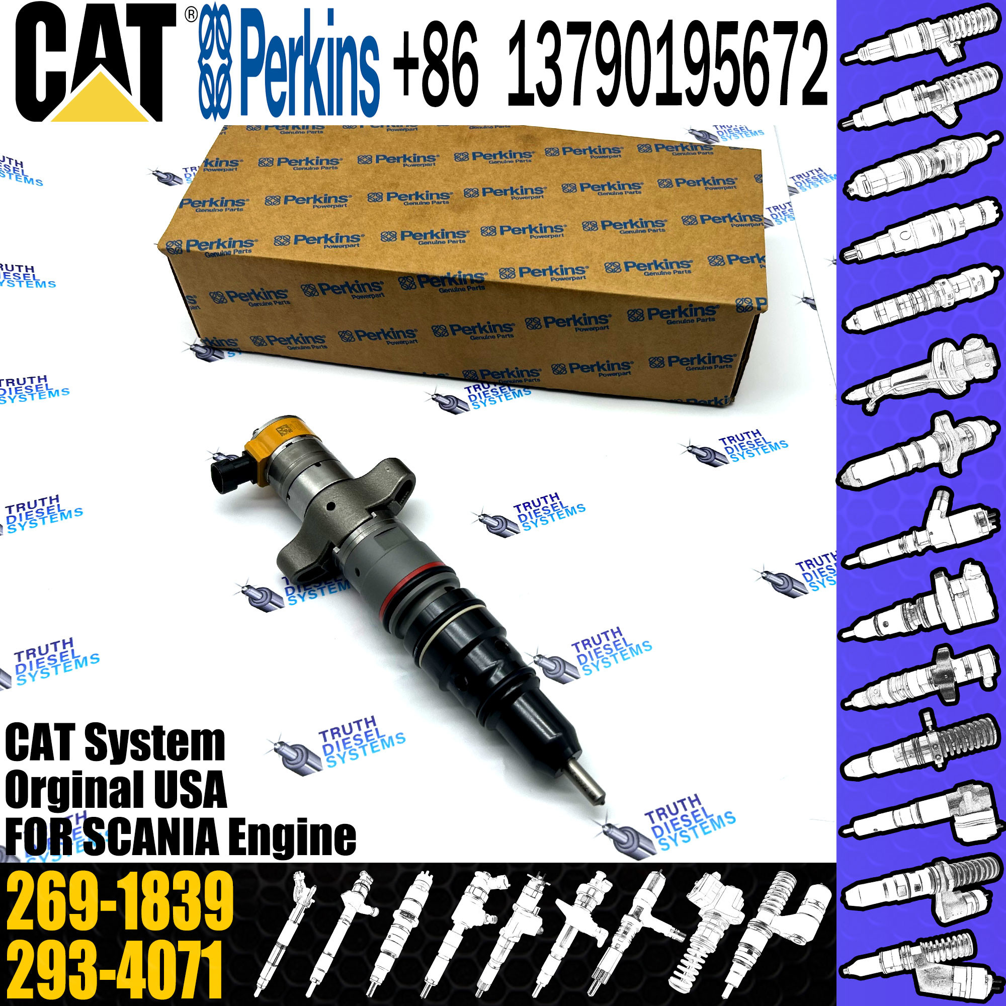 C7 C9 fuel injector 20R-9079 20R-8063 268-1840 269-1839 295-1412 10R-9003 10R-7223 10R-2828 10R-8064 387-9438 10R-7221