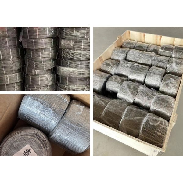 PVC Coated Ferrule Type Stainless Steel Cable Mesh 7x7