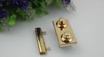 New designs metal zinc alloy pu leather purse turn lock with nickel free
