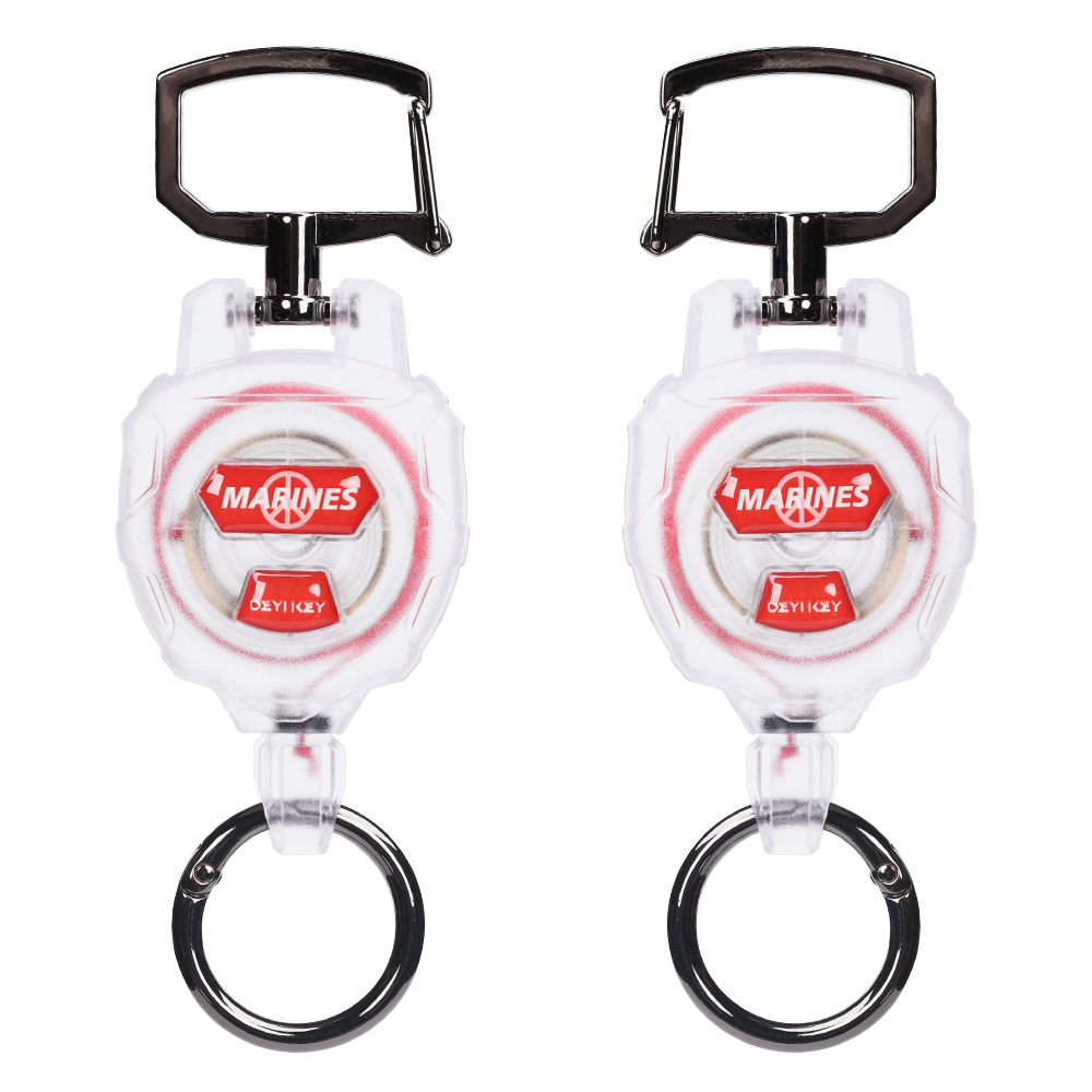 Deyi Badge Reel Stainless Steel Cord Suitable For Men And Women White