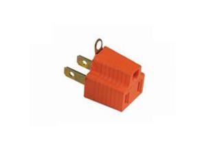 Wholesale Plastic OEM ODM Orange 2pin To 3pin Electric Plug Adapter from china suppliers