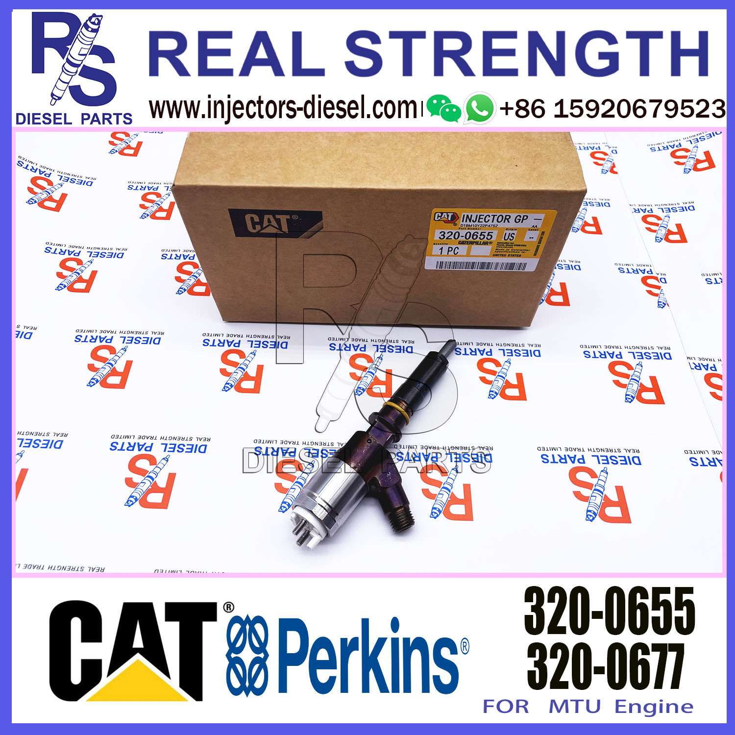 Common Rail Fuel Injector 2645A751 10R-7674 320-0655 for excavator CAT C6