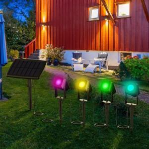 Wholesale Solar Landscape Colored Outdoor Spotlights Waterproof For Patio Lawn Garden from china suppliers