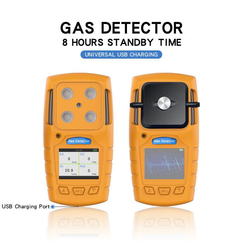 Industry Use IP64 Toxic Gas Detector 4 In 1 Ammonia Gas Monitor