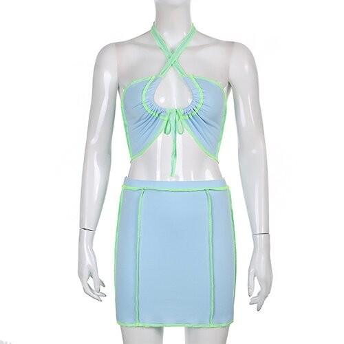 OEM manufactory spring and summer new women's anti -car contrasting color