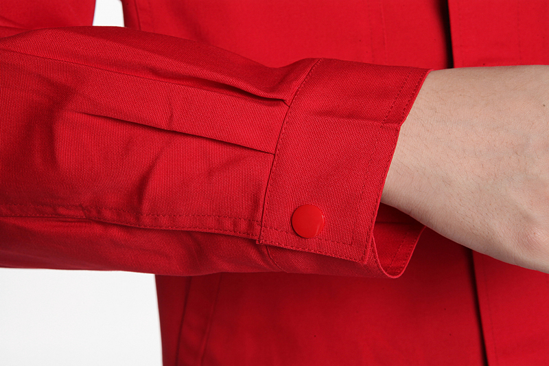 Red Durable Industrial Work Uniforms Long Sleeve , Workwear For All Industries