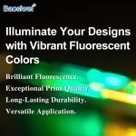 Baosiwei DTF Fluorescent Ink Red , Yellow , Green , Orange