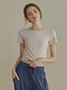 Wholesale Fashion design running light weight dry fit fabric short sleeve T shirts for women from china suppliers