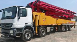 Wholesale Factory price 2017 year 5 axle 62 M Sany Brand used concrete pump truck with Mercedes Benz from china suppliers