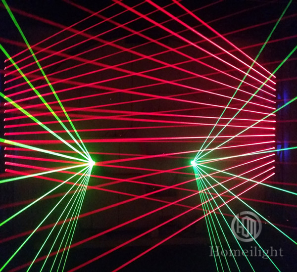 Disco Lighting RGB 3in1 Red Color Laser DMX512 Stage Show Party Light 8 Eyes Laser Moving Head Light