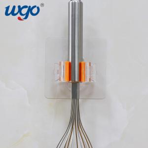 Wholesale ISO 9001 Wall Mount Broom Handle Holder 80mm With Reusable Adhesive Tape from china suppliers