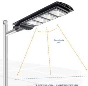 Wholesale 120W LED All In One Solar Street Light 6500K Lamp Smd 2835 20Ah LiFePO4 Battery from china suppliers