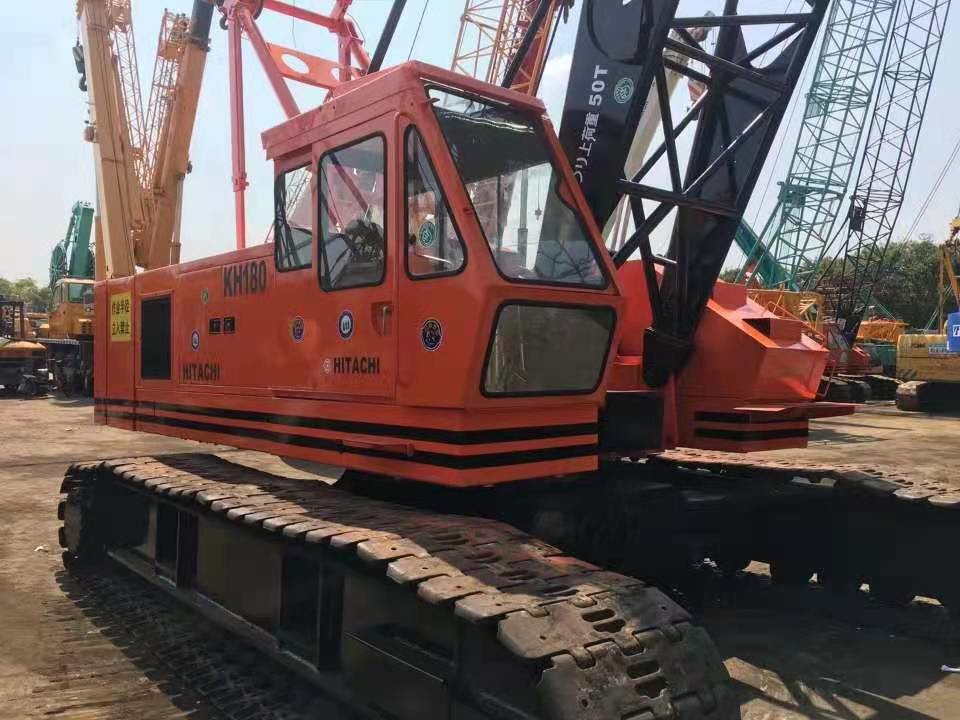 50T Hitachi Used Mobile Crane , KH180 Used Crawler Crane