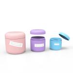 PP Plastic Skin Care Jar Cosmetic Facial Cream Emulsion Jar Round Shape Cream