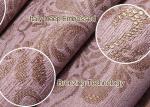 Removable Retro Vintage Wallpaper , Symmetrical Brown Floral Pattern Wallpaper