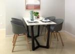 Patented Wooden Leg Plastic Chair Polypropylene Back Multicolor In Living Room
