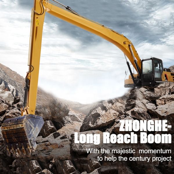Custom Excavator Attachments Long Reach Boom For 6-50ton Excavator