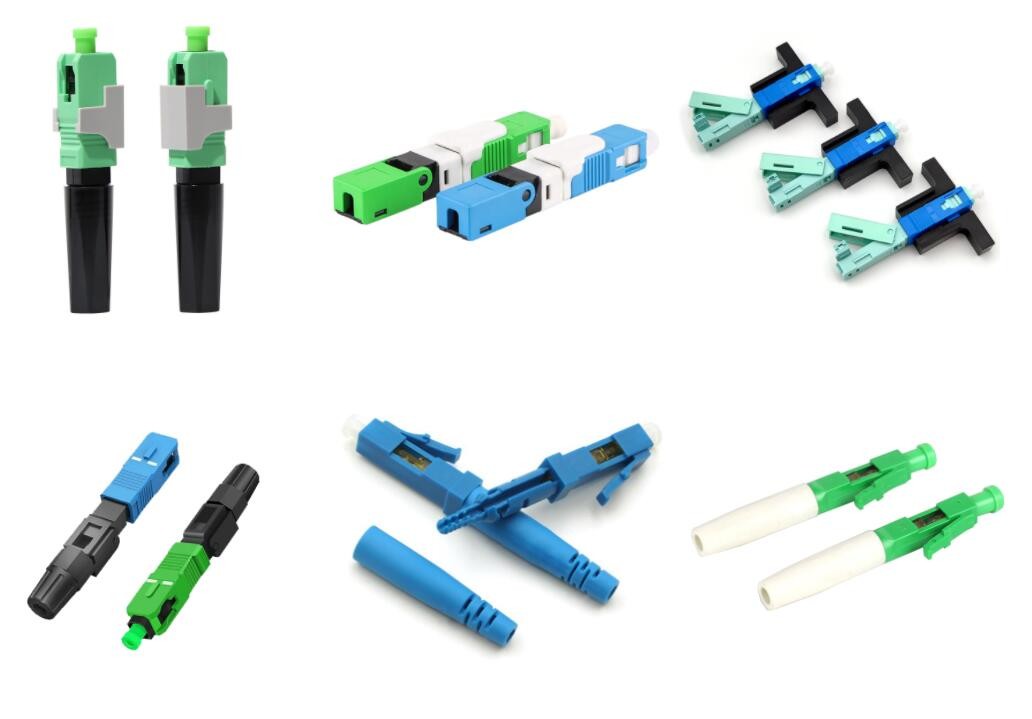 OEM SC APC Single Mode FTTX Fiber Optic Fast Connector Quick Assembly