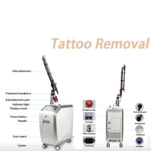 Wholesale Face Q Switched ND Yag Laser Tattoo Removal Machine Stationary Type 5ns from china suppliers
