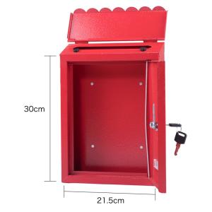 Wholesale Waterproof Post Box Residential Durable Steel Mailbox Wall Mounted Garden from china suppliers
