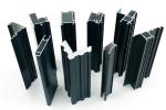 Black 0.8mm slotted Anodized Extrusion Aluminium Profiles