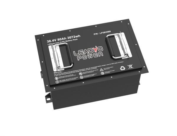 Lithium Golf Cart 36V 38.4V 80Ah LiFePO4 LFP Battery Pack With LCD LED Display /