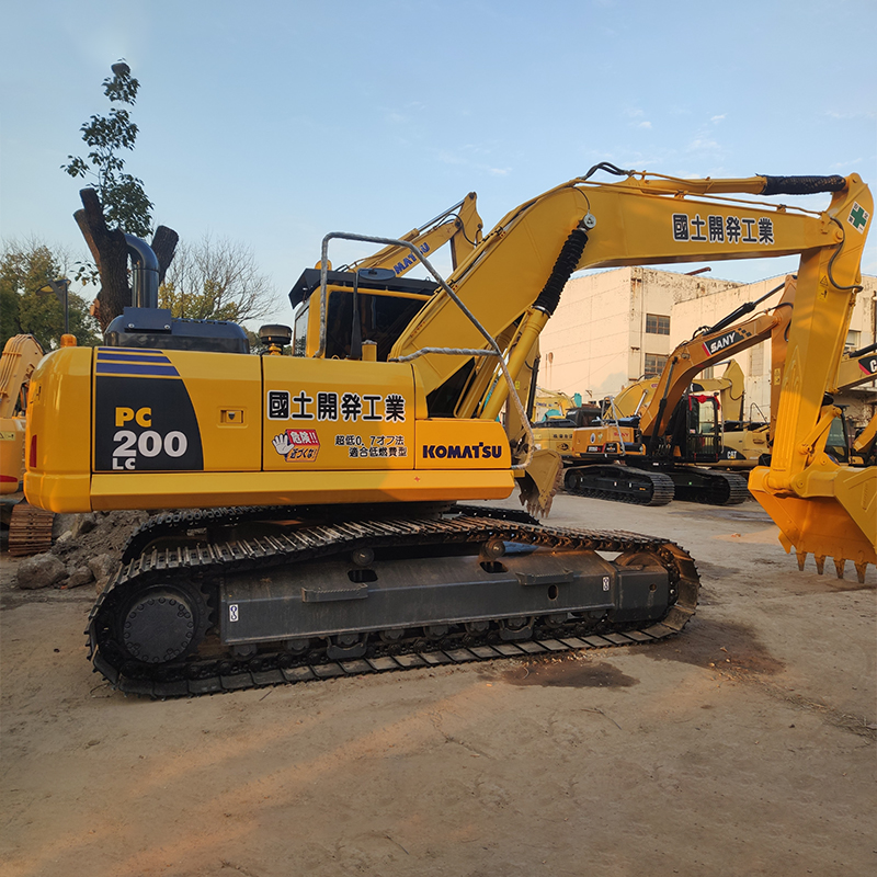 2017 Year Used Komatsu PC200 Excavator 20 Ton Crawler Excavator with Original Engine