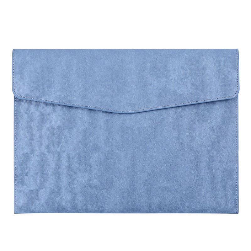 Customized Logo Waterproof PU Leather A4 File Folder Document Holder with File Pocket