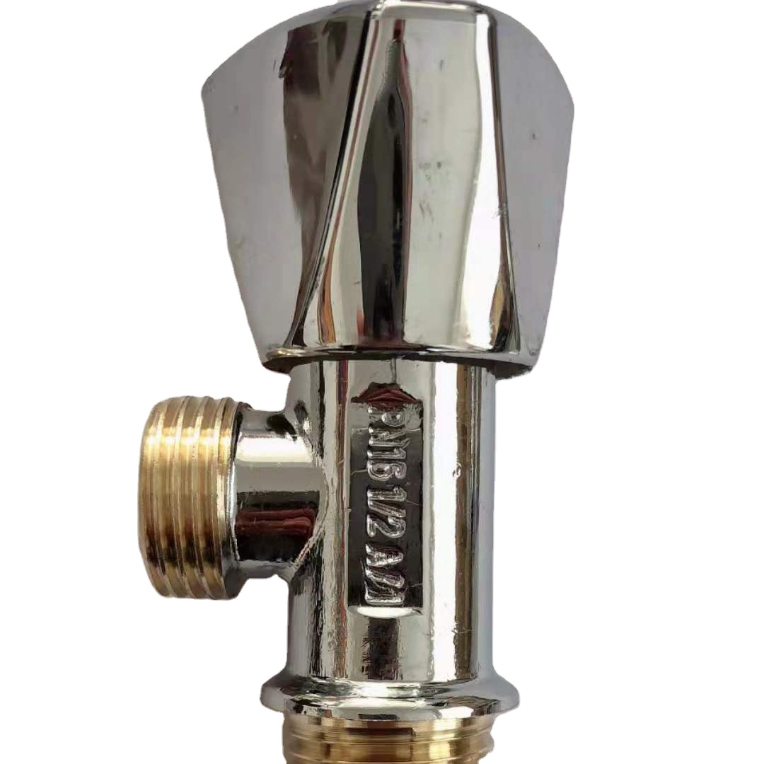 90 Degree Manual Rotation Brass Angle Stop Valve OEM ODM OBM