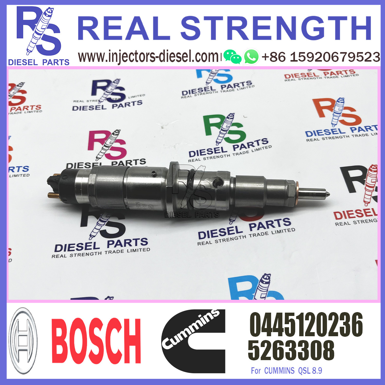 PC220-8 excavator 6D107 QSB6.7 diesel engine fuel injector 6754-11-3011 injection nozzle 0445120231 5263262