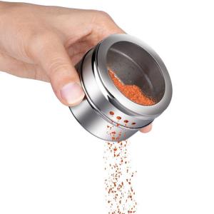 Wholesale Kitchen Stainless Steel Spice Jars With Rack Storage Magnet from china suppliers