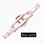 6mm Double Push Butterfly Buckle Clasp Stainless Steel Gold Butterfly Clasp