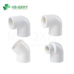 Industry PVC Pipe Fitting 90 Degree Elbow Reducing Male Female Elbow Round Head