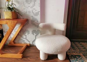 Wholesale Living Room Modern Fabric Dining Chairs Cashmere Lamb Wool from china suppliers