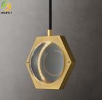 Used For Home/Hotel Led Modern Hexagonal Metal Frame Pendant Light