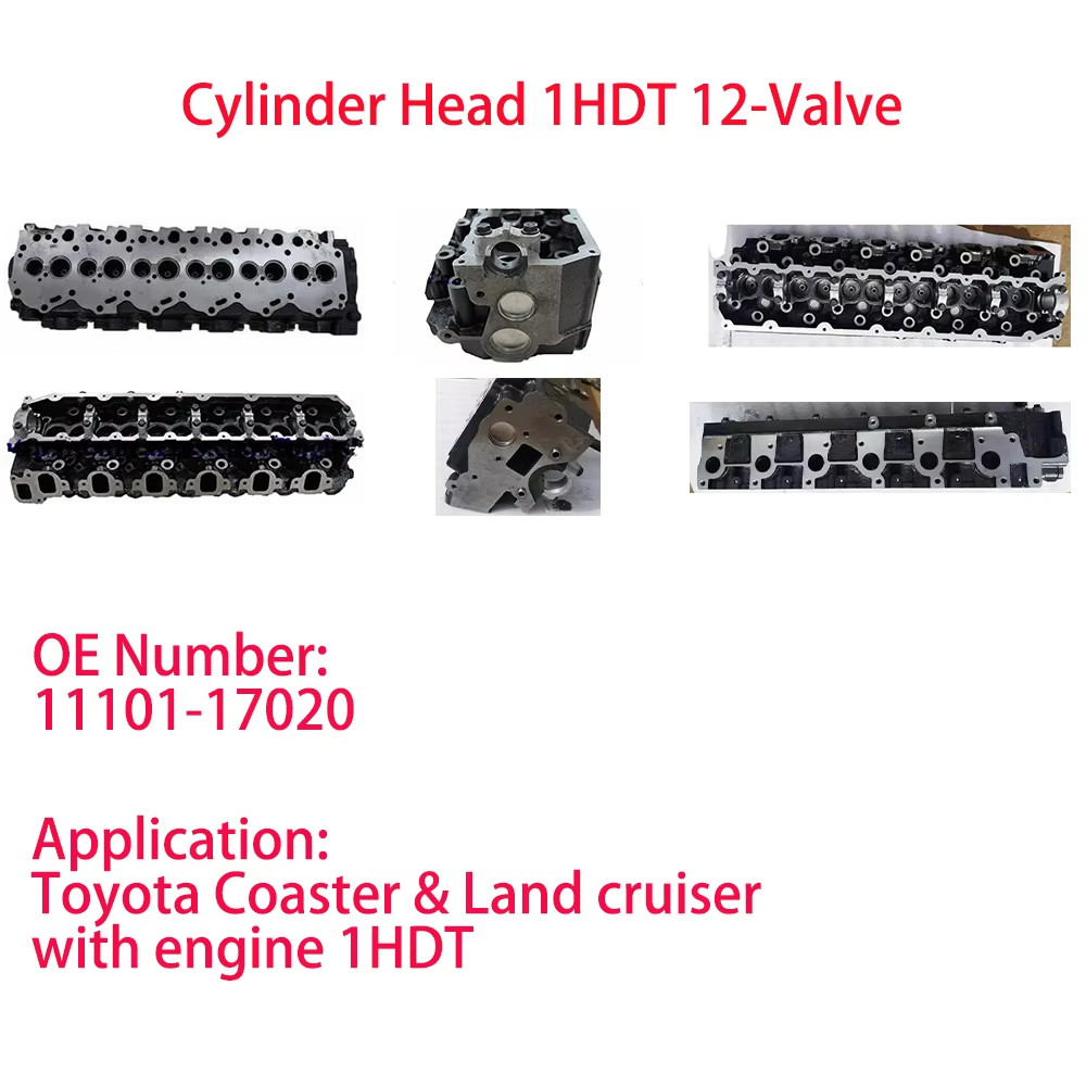 Toyota 1HDT 1HDFT Cylinder Heads For Coaster & Land Cruiser Toyota 1HZ 1KZTE 2L 2L-TE Cylinder Heads For 4Runner, Hiace, Hilux