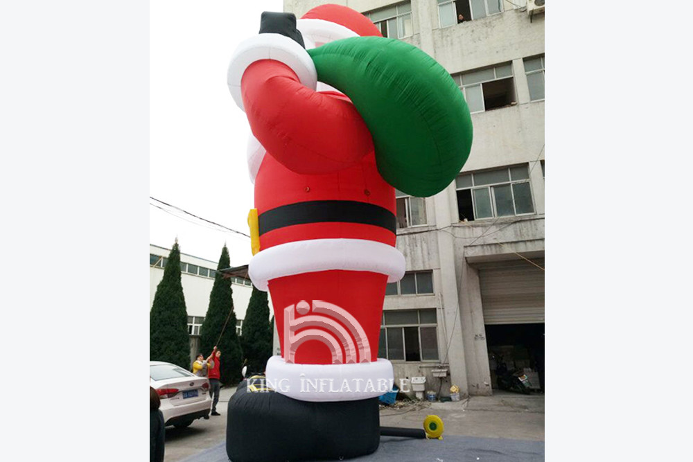 Giant 33 Ft / 10M Inflatable Santa Outdoor Inflatable Christmas Decoration Blow Up Santa Claus
